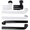 Badezimmer Abflussrohr Verstellbarer Spülbecken Abflussfalle Verstellbarer Waschbecken Siphon 1/4 Zoll Platzsparende Spülbecken Abflussfalle