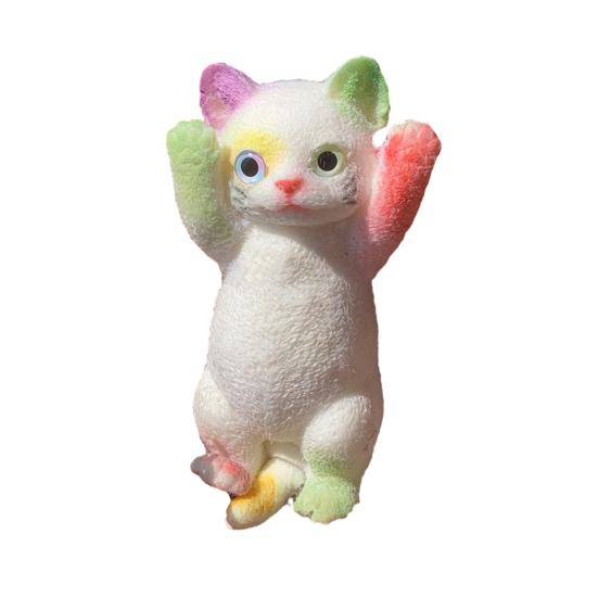 Realistická mačkací hračka pro kočku Pomalý odskok Měkká TPR Úzkost proti stresu Přenosné děti Dospívající Dospělí Kotě Zvíře ždímá Smyslová hračka