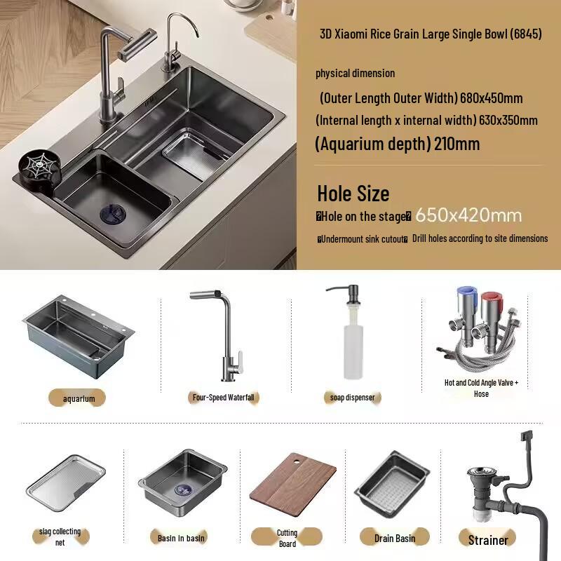 Thickened 304 Stainless Steel Veggie Washer with Digital Display & Honeycomb Design