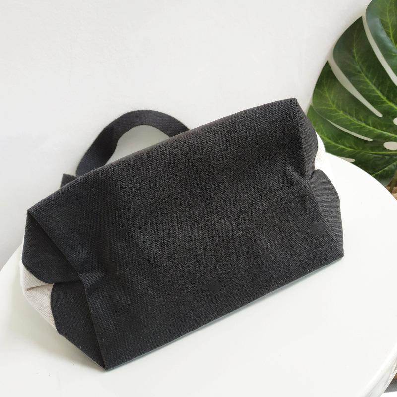 Simple Casual Canvas Bag, Bento Bag Lunch Box Beach Tote Bag Simple Tote Bag SG