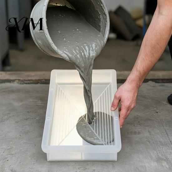 Decorative Paver Molds for Walkways Garden Stepping Stone Mold, Reusable Concrete DIY Professional Decor Cement Path Mould Backyard Patio
