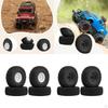 4 Pieces 1/10 Model RC Crawler Tires Parts Accessory Repair Professional Rock Crawling for