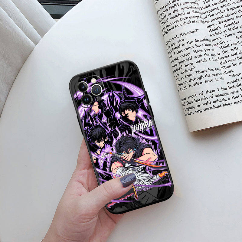 JO51 Solo Leveling Phone Case for iPhone 7 8 11 12 13 14 15 16 16E XS Pro Max XR X SE Samsung S20 S21 S22 S23 S24 FE Ultra Plus Lite S21S A55