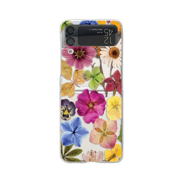 

Для Samsung Z Flip 4 Чехол с цветочной росписью Прозрачный складной чехол для телефона Samsung Z Flip 3 Zflip3 5g Противоударный жесткий ПК Назад C For Z Flip 3