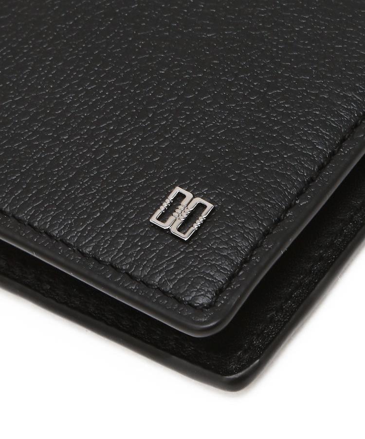 Daks Men'S Accessories Black Dd Logo Cowhide Card Holder Dbho6E911Bk