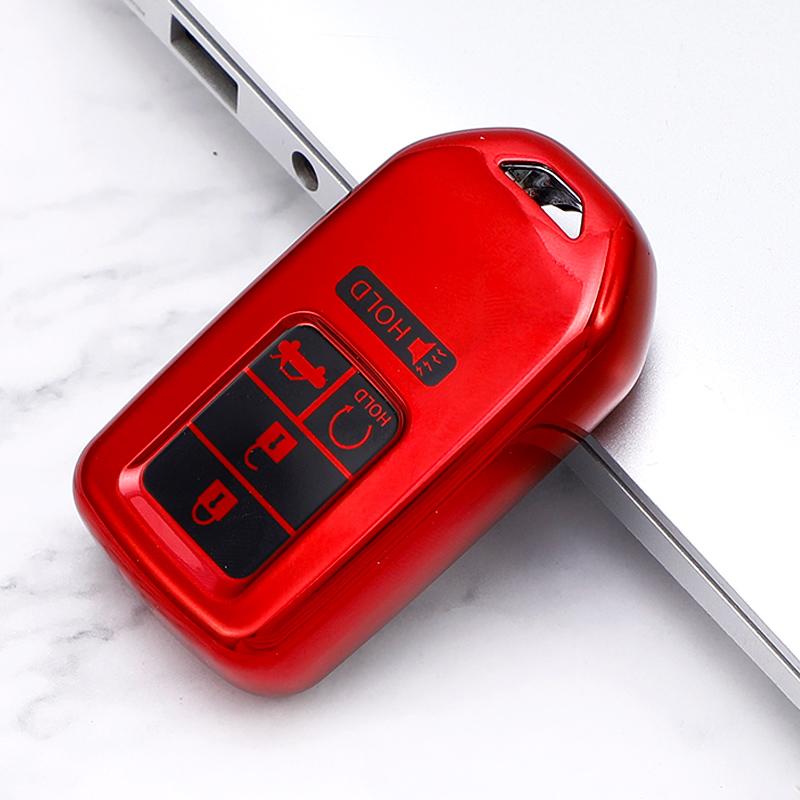 TPU Car Smart 4/5 Button Key Cover Bag Shell Case Holder for Honda Accord Civic CRV HRV Pilot Fit Freed Odyssey Vezel 2018-2022