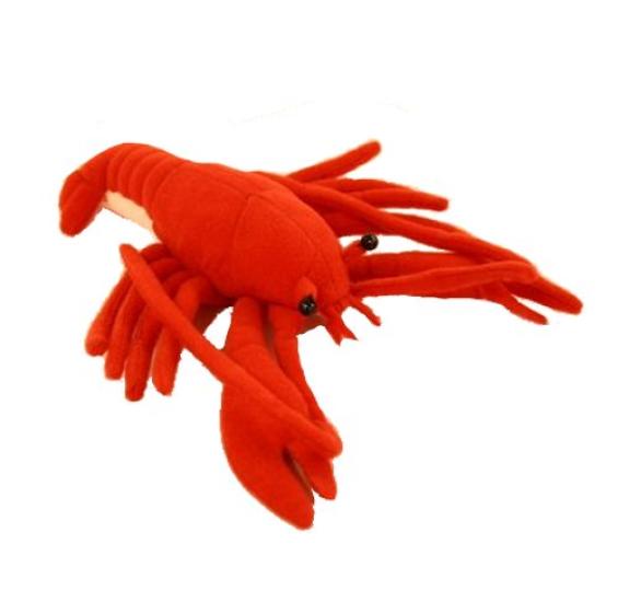 

American crayfish stuffed toy, length 20cm