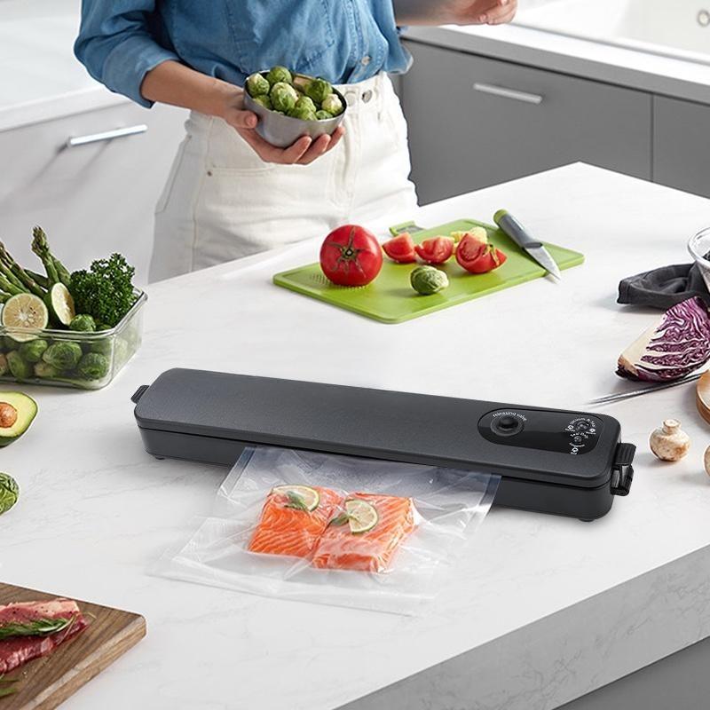 Household Vacuum Packaging Fully Automatic Vacuum Mini Small Plastic Sealer Machine Heat Sealer Film Portable Food Packet Organizer Kitchen Tool