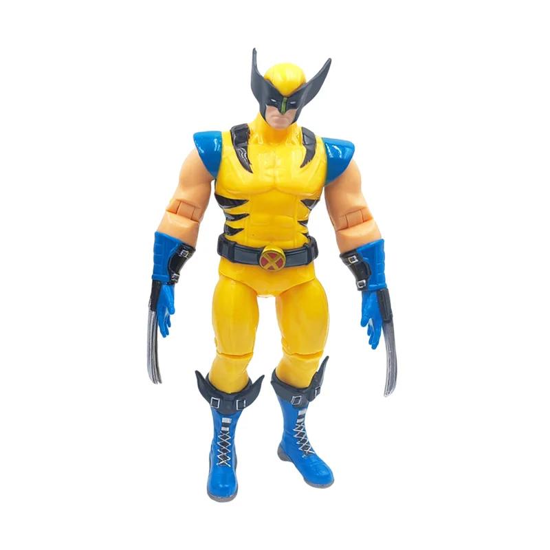 Дешевая  Фигурка X-men Дэдпул и Росомаха ИЗ ПОЛИВИНИЛХЛОРИДА Миниатюра, достойная коллекционера, Высококачественные игрушки 18см