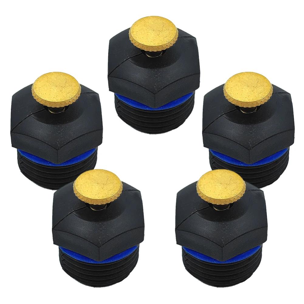 WUJIE 5PCS 20mm Adjustable Watering Sprinkler 1/2'' Thread Spray Nozzle Garden Lawn Drip Irrigation System Kit Home Garden Tools