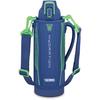 Thermos Water Bottle Vacuum Insulated Sports Bottle 1L Blue Green Cold Storage Only FHT-1002F BLGR