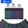 Mini Keyboard Bluetooth Keyboard RGB Colourful Backlit Gaming Keyboard Portable Rechargeable Keyboard For IOS Android Windows