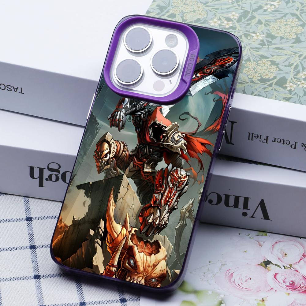Game Darksiders Mobile Phone Case for iPhone 17 16 15 14 13 12 11 X XR XS 8 7 Air Pro Max Plus Purple Translucent Colorful Cover