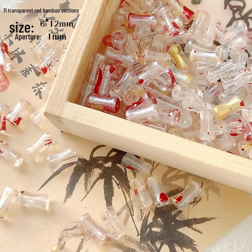 Chinese Bamboo Lampwork Spacer Beads for DIY Jewelry