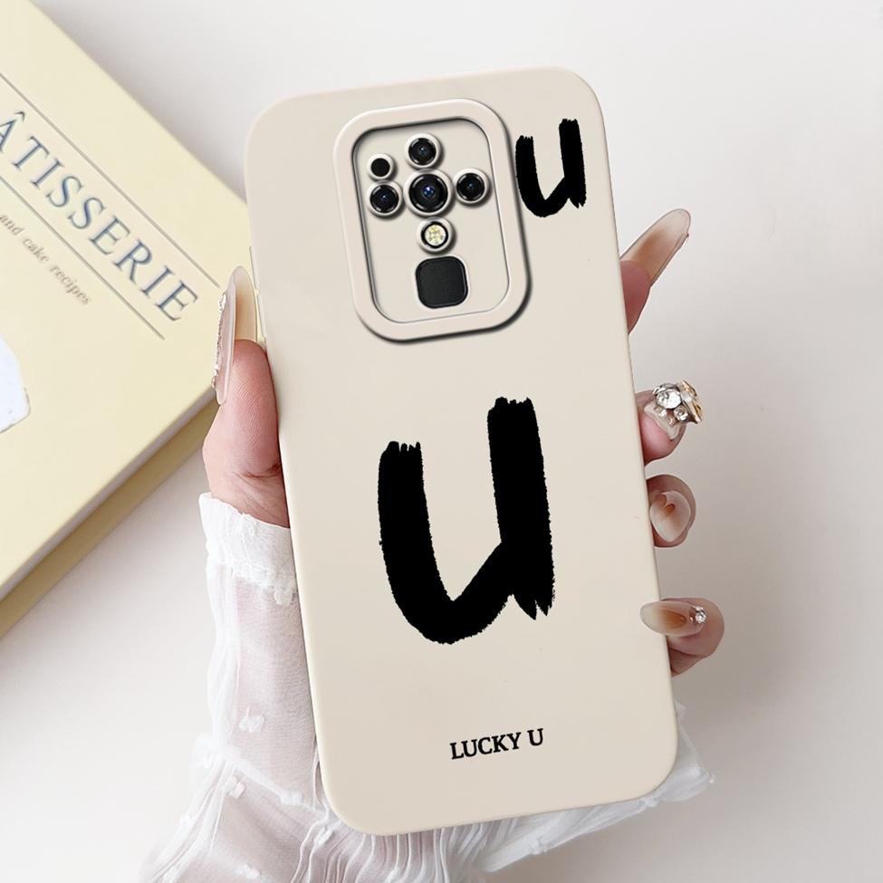 For Tecno Camon 16 16Pro CE7 CE7j CE9h Cover For Tecno Camon 16 Pro Case Simple Fashion Letters Pattern Design Silicone Bumper