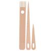 3pcs Weaving Needles Wooden Large Eye Weaving Crochet Needles for DIY Crafts Household Waving Sewing