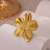 Spilla da Donna Elegante Colore Oro Decorazione Spirale Geometrica Fiore di Sole Spille Acciaio Inossidabile Impermeabile Gioielli per Feste Matrimoni
