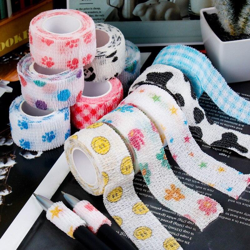 Bandage élastique Auto-adhésif - 5 Cm X 4,5 M - Noir - Pour Genoux, Chevilles, Poignets - Respirant, Hypoallergénique - 9