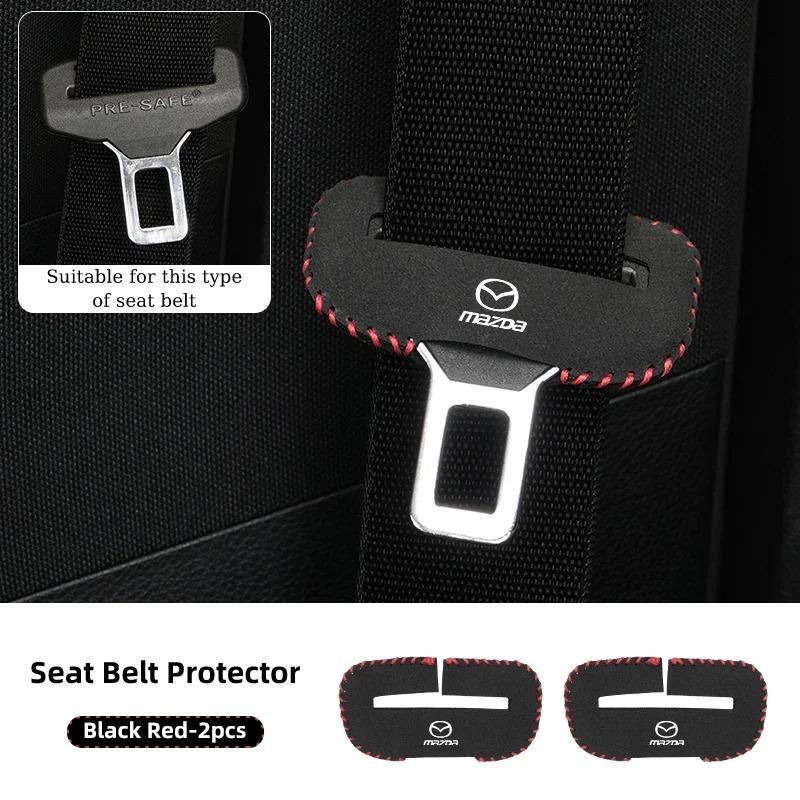 2025 Hot Car Seat Belt Clip Protector Seatbelt Buckle Plug Protective Cover For Mazda 3 6 2 5 Axela Atenza Demio CX3 CX5 MX3 MX5