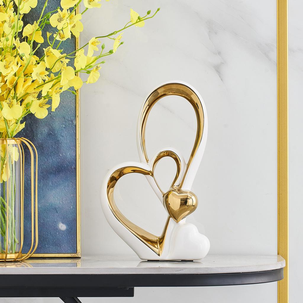 Abstract Statue Light Luxury Home Decoration Handmade Ceramic Sculpture Aesthetic Bedroom Ornaments Table Shelf Decorations Figurine