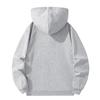 Men's Casual Loose Solid-Color Half-Zip Hooded Sweatshirt, Sports Sweatshirt