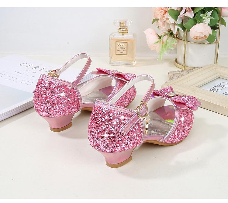 Girls' Summer Princess Non-slip Sandal Heels with Bow – For Kids & Big Kids