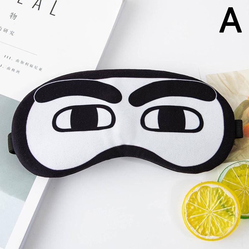 New Cartoon Sleep Eye Mask Cute Funny Anime Eye Cover Sleeping Mask Eye Shade Band Blindfolds Sleep Aids Travel Rest Eyepatch