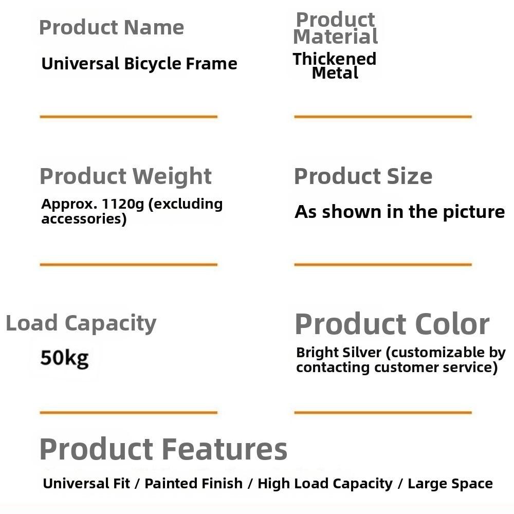 Metal Bicycle Rear Basket Easy To Install Backpack Storage Children's Folding Bike Accessories
