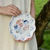 Ceramic Plate High Value Tableware British Dessert Plate Sweet Fruit Plate Cute Home Use