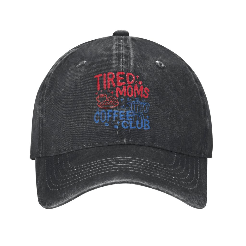 Cats Coffee Lover Baseball Cap Vintage Distressed Washed  Snapback Cap for Men Women Outdoor Activities Adjustable Caps Hat