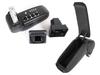 Opel Astra II G 98-05 conjunto de apoio de braço TECIDO PRETO + kit de instalação