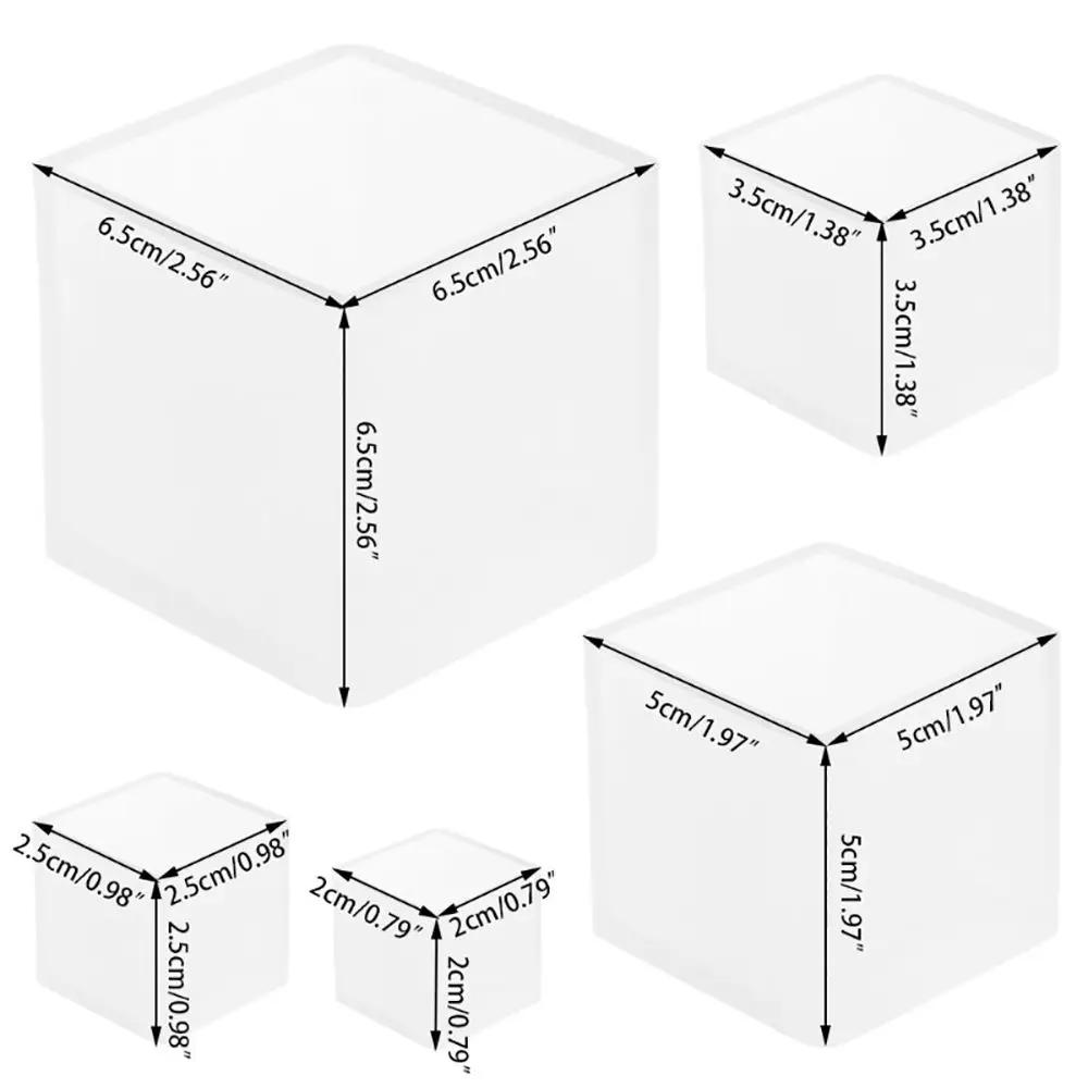 Square UV Epoxy Pendant Resin Mold Cube Molds Silicone Mould Jewelry Making Tools