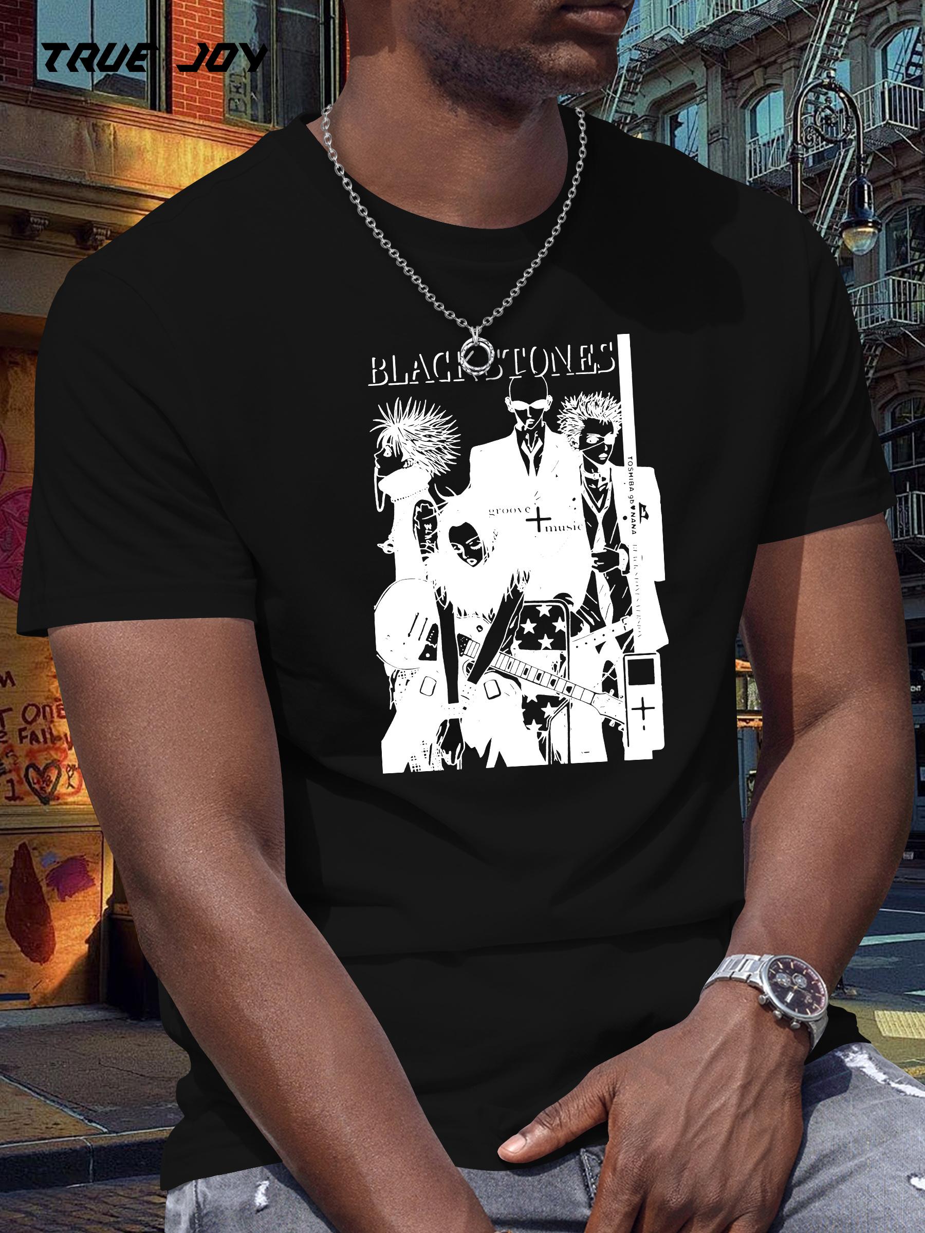 Blacktones Band Graphic Print Short Sleeve T-shirt - True Joy Design XL