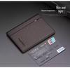 Bozton Paul Men's Ultra-Thin Genuine Leather Card and ID Wallet