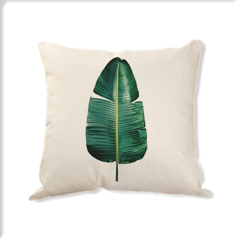 Pillowcase Green Planting Nordic Simple Linen Home Decoration Cushion Cover Design Cushion Cover