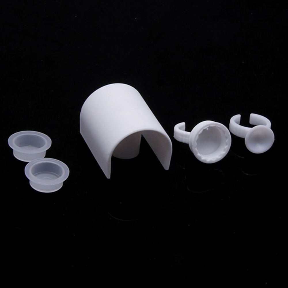 Plastic Eyelash Grafting Eyelash Pallet Ink Cup Rings Eyelash Extension Tool Eyelash Glue Holders