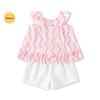 BalaOne Baby Girl's Short Sleeve Two-Piece Set