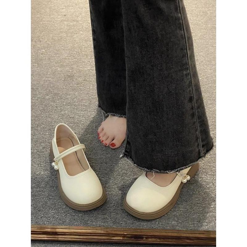 Mary Jane shoes summer new college style single shoes flat sole gentle wind small leather shoes women