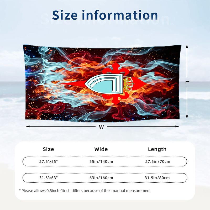 Celta Vigo FC print Quick Dry Beach Towel Microfiber Absorbent Portable Travel Swimming Towel