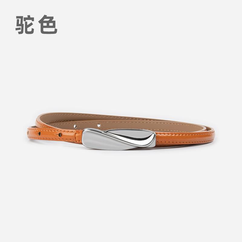 Leather Women'S Fine Belt Cowhide With Casual Pants Dress Skirt Women'S Belt