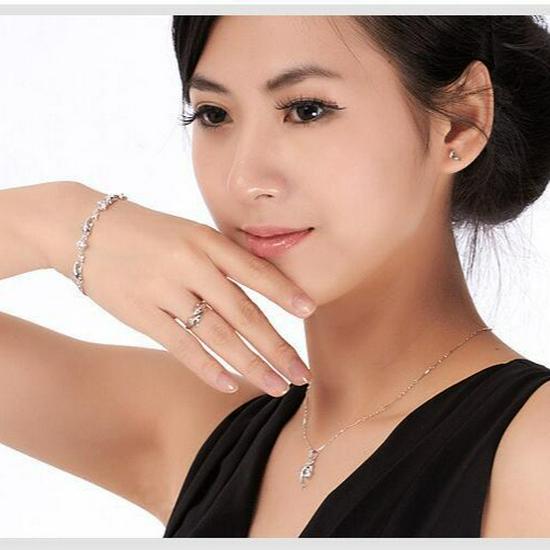 925 Sterling Silver Dolphin Adjustable Ring for Women - Japanese Korean Style