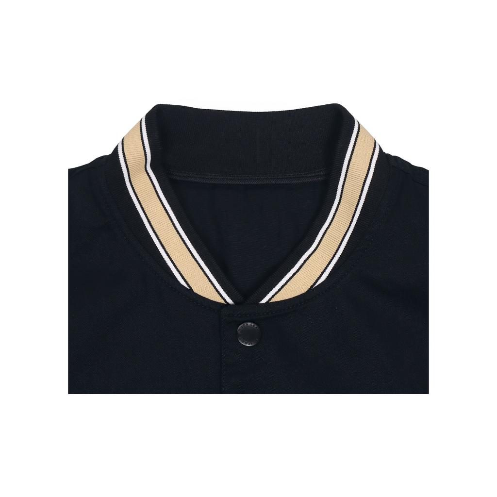 MLB New York Yankees Color Block Letter Baseball Jacket Unisex jackets black 31JP05011-50L