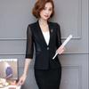 Small Suit Jacket Women's Spring and Summer All-match Solid Color Fashion Temperament Outer Wear Suit Short Tops Sunscreen Shirt
