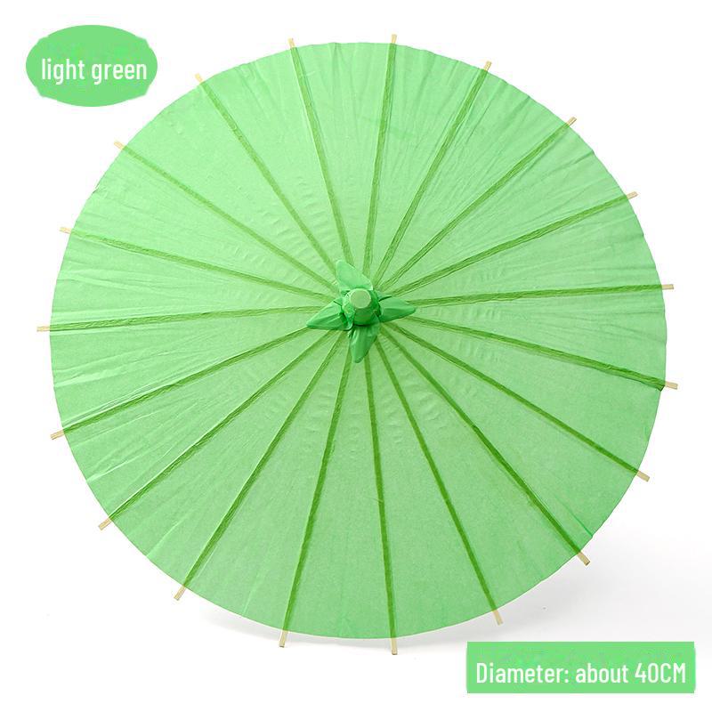 DIY Handbemalter weißer Papierschirm für Kinder – Chinesischer antiker Stil, Bastelaktivität für den Kindergarten