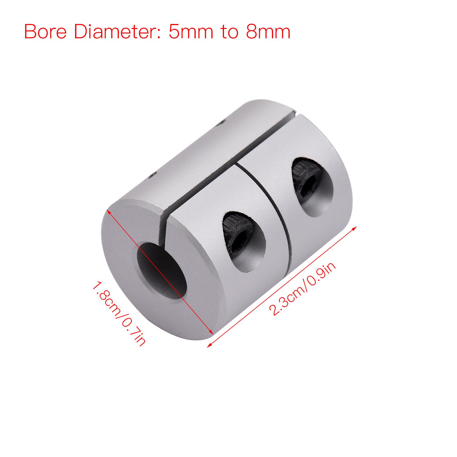 3pcs   Shaft Coupling 5mm to 8mm Bore L23xD18 Shaft Coupler Connector for 3D Printer Stepper Motor CNC Machine