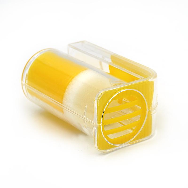 1Pcs Bee Queen Marker Bottle Bee Mark Cage Plastic One Handed Marking Catcher with Plunger Plush Garden Beekeeping Supplies
