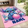Custom Name Stitch Sweet Dreams Night Carpet Rug Customizable Soft Washable Anti-Slip Home Living Room Sofa Mats Personalized Rug. 0909374