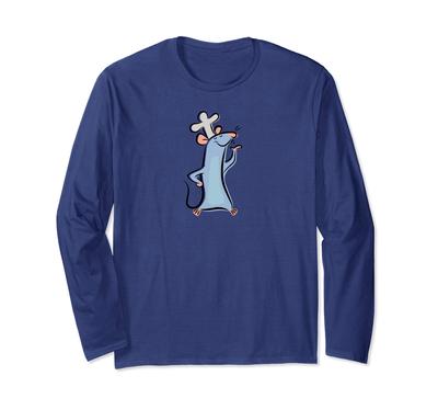 Disney Pixar Ratatouille Chef Remy Watercolor Long Sleeve T-Shirt