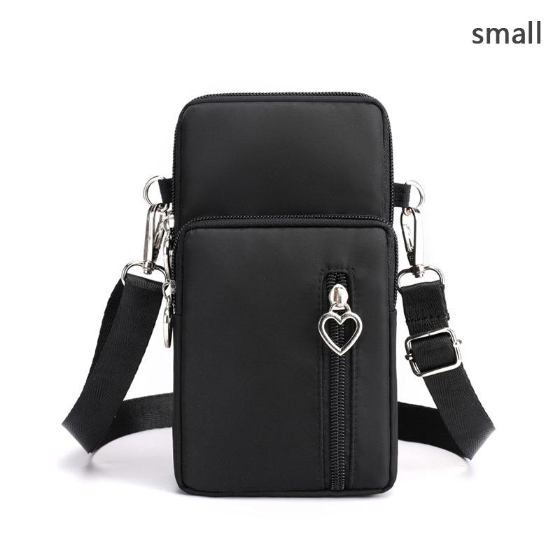 Mini Canvas Umhängetaschen für Frauen Männer Kleine Handtaschen Schulter Messenger Bag Koreanische Mädchen Junge Studenten Reißverschluss Handytasche Geldbörsen