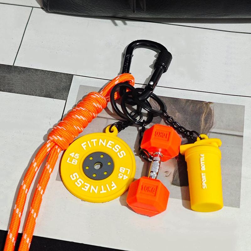 Kontrastowy kolor wisiorek do torby fitness dla pary modne prezenty klamra w kształcie litery D torebka wiszące torby akcesoria części zamienne do toreb